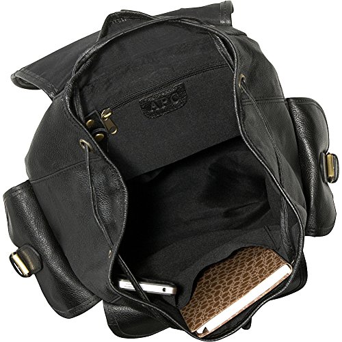 Urban Buckle- Flap BackPack (Black)3