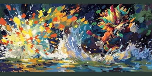 Diamond Painting Adulte Lion 5D DIY broderie diamant kit complet 40x80