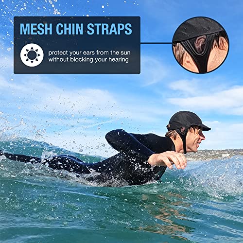 image for Ho Stevie! Floating Surf Cap with Chin Straps and Removable Neck Flap 