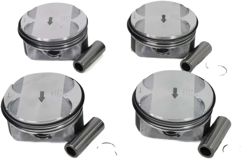 4 Piece Car Engine Piston And Rings Kit 12578324 12578326 12621251 12659419 89018112 Compatible With Captiva Cobalt Equinox HHR Impala 2.4L