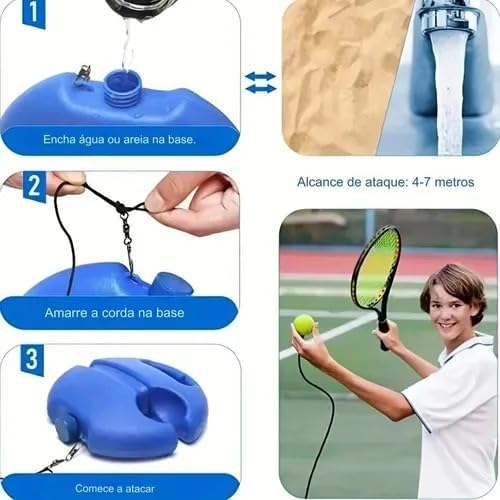 Base para Treino de Tênis com Corda Elástica