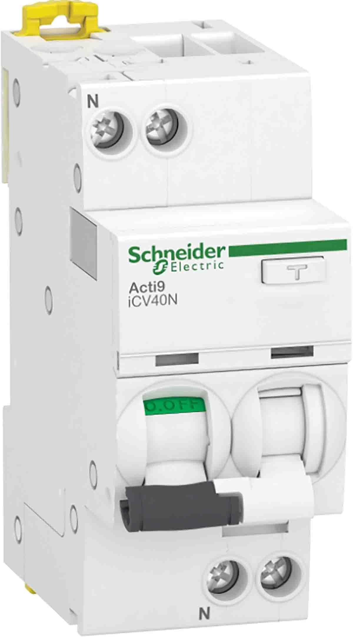 Interruptor automatico diferencialActi 9 iCV40N 1P+​N 20A Curva C 30mA ACSchneider A9DE3620