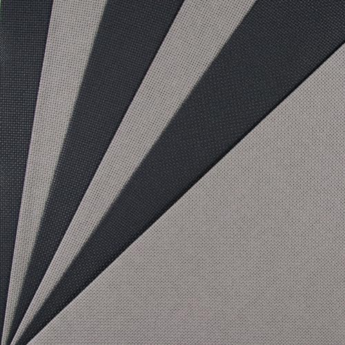 Image of KCS 4 /6 pc of 12 inch x 18 inch(30cmx45cm) 18CT Counted Cotton Aida Cloth Cross Stitch Fabric (6 pc,Dark Grey+Black)