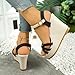thong sandals for women Womens Sandals Comfortable Wedge Heels Summer Shoes Dressy Casual High Heel Platform Espadrille Wedding Beach Fashion