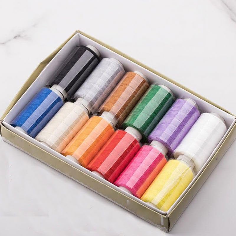 Set de hilo para coser de 12 colores miniatura 1