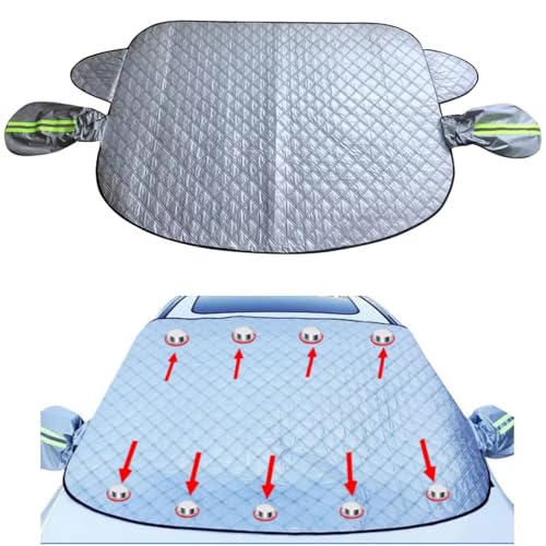 Winter Car Windshield Snow Cover for Alfa Romeo Giulia 2017-2022, Magnetic Windshield Hood Snowproof...