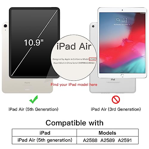 JETech Case for iPad Air 11-Inch M4/M3/M2 (2026/2025/2024), iPad Air 5 (2022 5th Generation 10.9-Inch) - Image 2