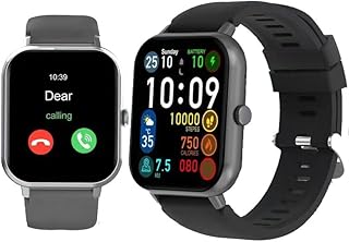 Smart Watch for Men Women Answer/Make Calls, 1.96\\\" HD Touch Screen Fitness Watch with Heart Rate/Sleep Monitor, Step Counter, Sports Activity Trackers, Waterproof Smartwatch for Android/iOS Black