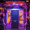 cshare Halloween Lights Battery Operated or USB, Creepy Cloth String Lights with Timer Waterproof 9.8ft 30LED Orange and Purple String Lights Halloween Decortions for Fireplace Window Door Mirror #1