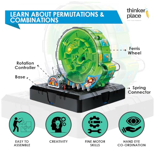 Image of Spiral Running Maze DIY Kit | Build, Learn & Play | STEM Toy for Kids Age 8+ | Explore Permutations & Combinations with AR Experience | Fun Educational Game