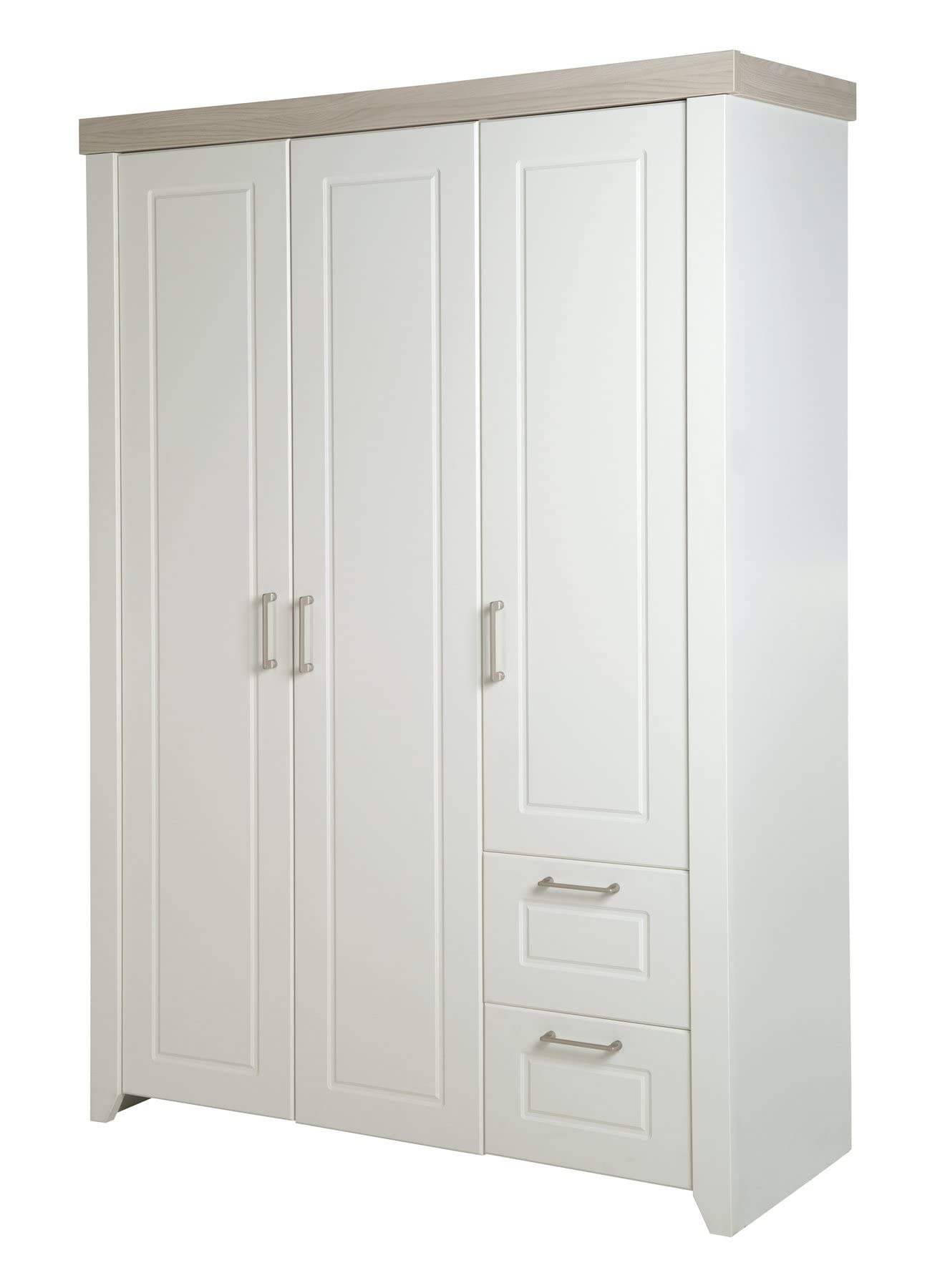 roba Kleiderschrank Felicia 3-trg. 2 Schubladen Landhausstil weiß