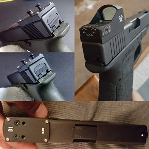 Glock Sight Mount Plate - Glock 17 19 22 23 26 27 34 35 37 41 Mounting Plate For Mini Red Dot Sight, Pistol Handgun Glock Mount Plate Base For Red Dot Burris Sightmark Vortex Venom Tactical Hunting #TOP6