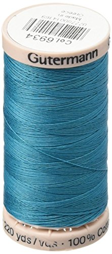 Gutermann Hilo de Algodón para Patchwork 200m Turquesa miniatura 1