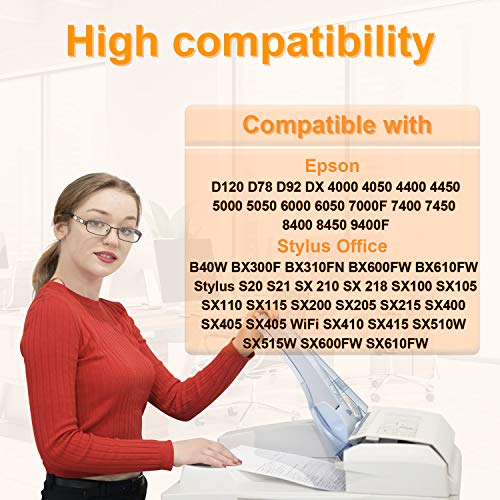 D&C Compatible Ink Cartridge Replacement for Epson 71XL 711XL for Epson Stylus B40W BX300F BX310FN BX600FW BX610FW S21 SX100 SX105 SX110 SX115 SX205 SX210 SX215 SX218 SX400 SX405 (10-Pack) - Image 2