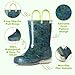 HISEA Kids Rain Boots for Boys Girls, Waterproof Lightweight Rain Boots Light Up by Steps for Water Beach Outdoor Playing (Toddler/Little Kid/Big Kid)