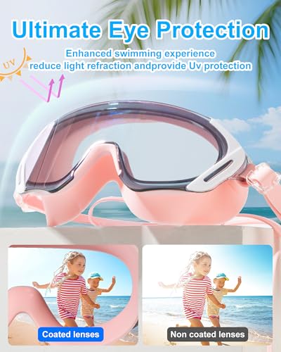 Image of Swim Goggles, Wide Angle Anti-fog and UV Leak Proof Goggles,Swimming Goggles for Adult Youth