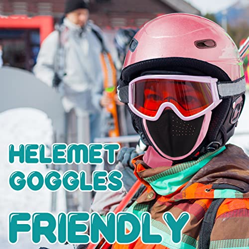 Kids Balaclava Ski Mask Winter Breathable Face Mask for Boys Girls Windproof Fleece Neck Warmer for Cold Weather2