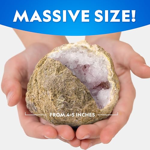 Image of National Geographic Gigantic Geode Kit - Break Open a Huge Geode with Crystals Inside, Earth Science Kit for Kids, Fun Geology Activity, Rock and Mineral Gift for Boys and Girls