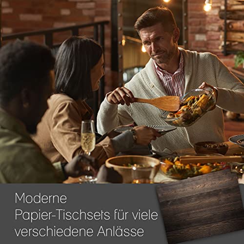 100 Tovagliette da tavola con effetto legno colore...