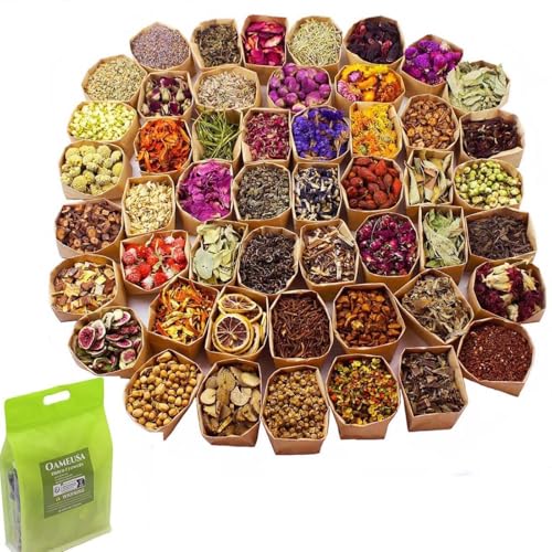 Set de flores secas artesanal 50 bolsas miniatura 1