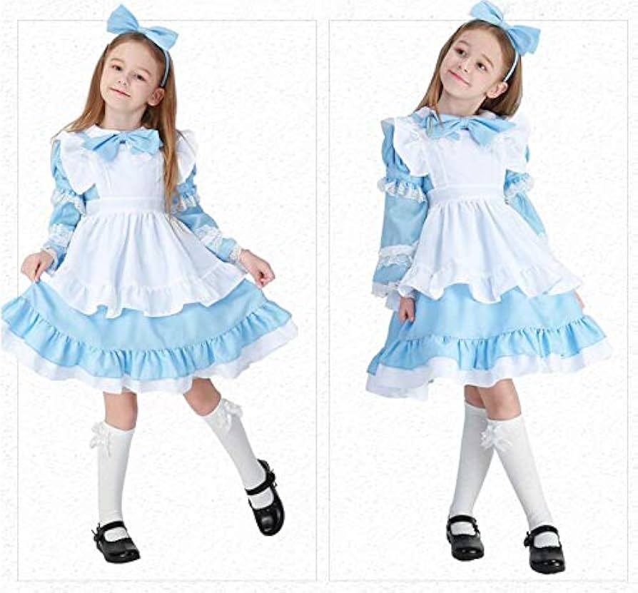 【た】不思議の国のアリス仮装　フルセット Amazon.co.jp: 不思議の国のアリス 風 メイド服 衣装セット お姫様