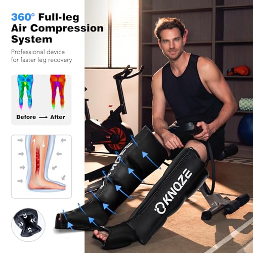 image for KNQZE Leg Compression Massager for Circulation and Pain Relief, Air Co