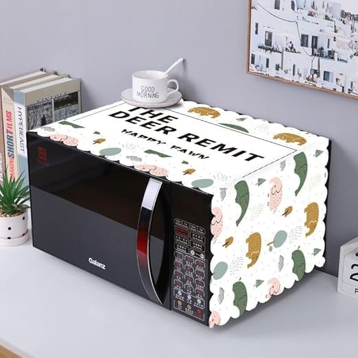 STUTI WORLD Elephant Design Microwave Oven Cover, Waterproof Modern Design Kitchen Oven Cover Attractive Decorative Dust Proof Appliance Oven Top Cover (100 x 35 cm) (Elephant Design)-image-47