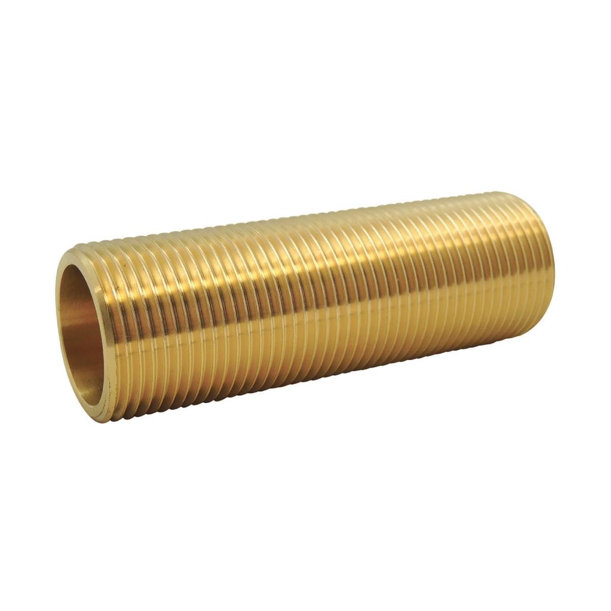 Tube fileté passe paroi en laiton - Ø 3/​8'' x Long : 100mm