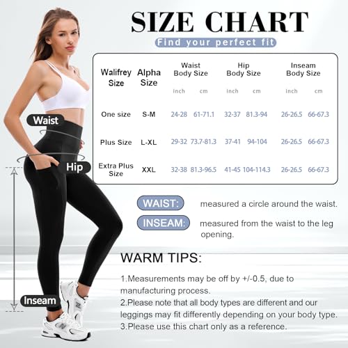 walifrey leggings with pockets for women 2 packswomen39s high waisted yoga leggings gym for workout