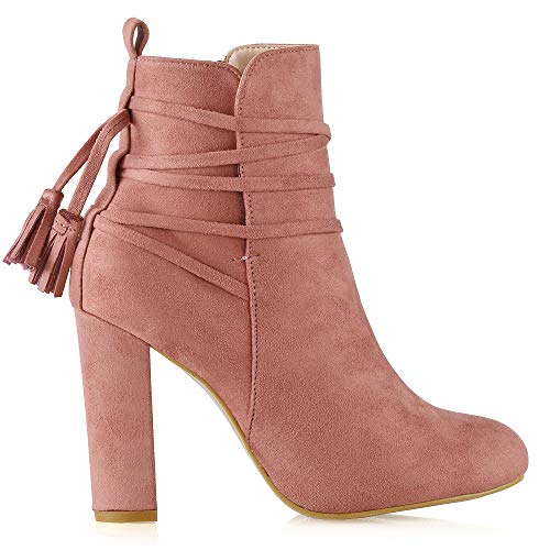 ESSEX GLAM Stivaletto Donna Tacco a Blocco Alto