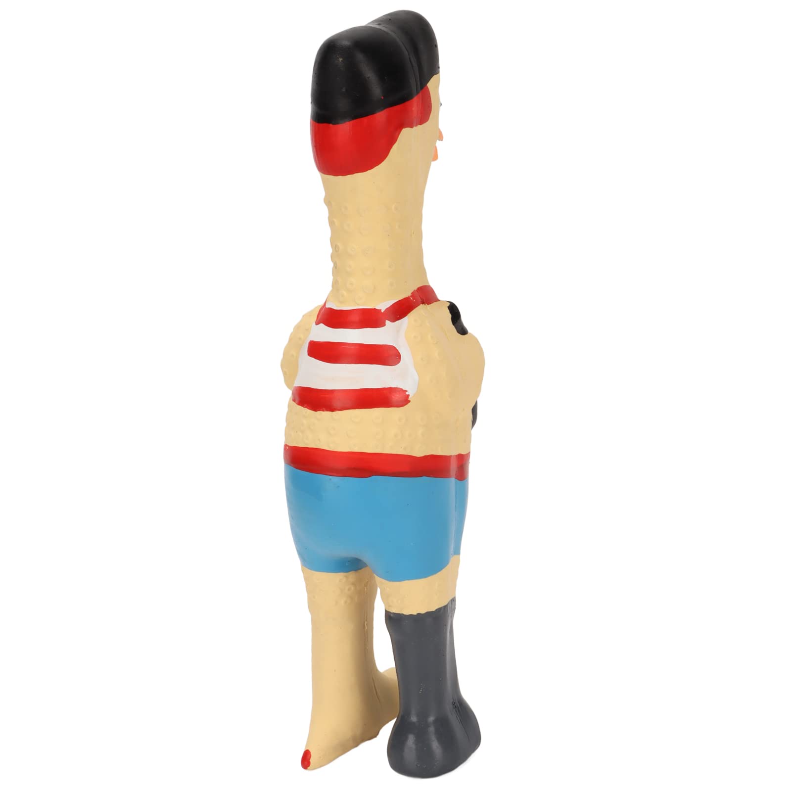 Squeaky Chicken Dog Toys, Dog Latex Toy Teeth Grinding Hand Funny Interactive Squeaky Dog Toys (Pirate Chicken)