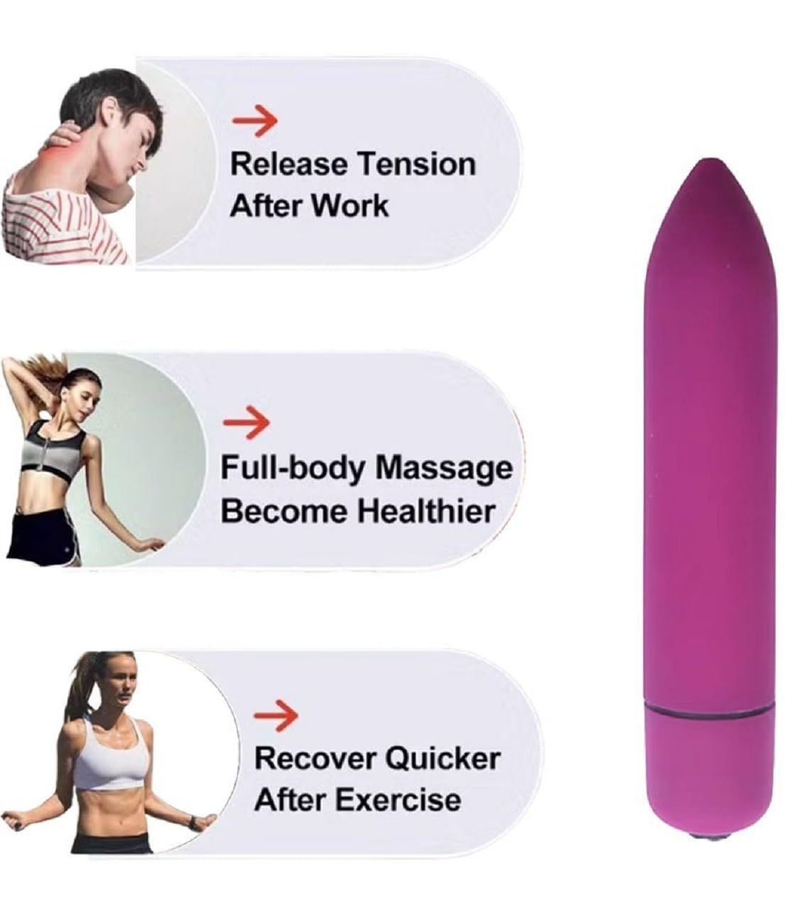 Mini personal massage, battery powered, waterproof, multicolor (random color 1pcs only) Mini personal massage, battery powered, waterproof, multicolor (random color 1pcs only)