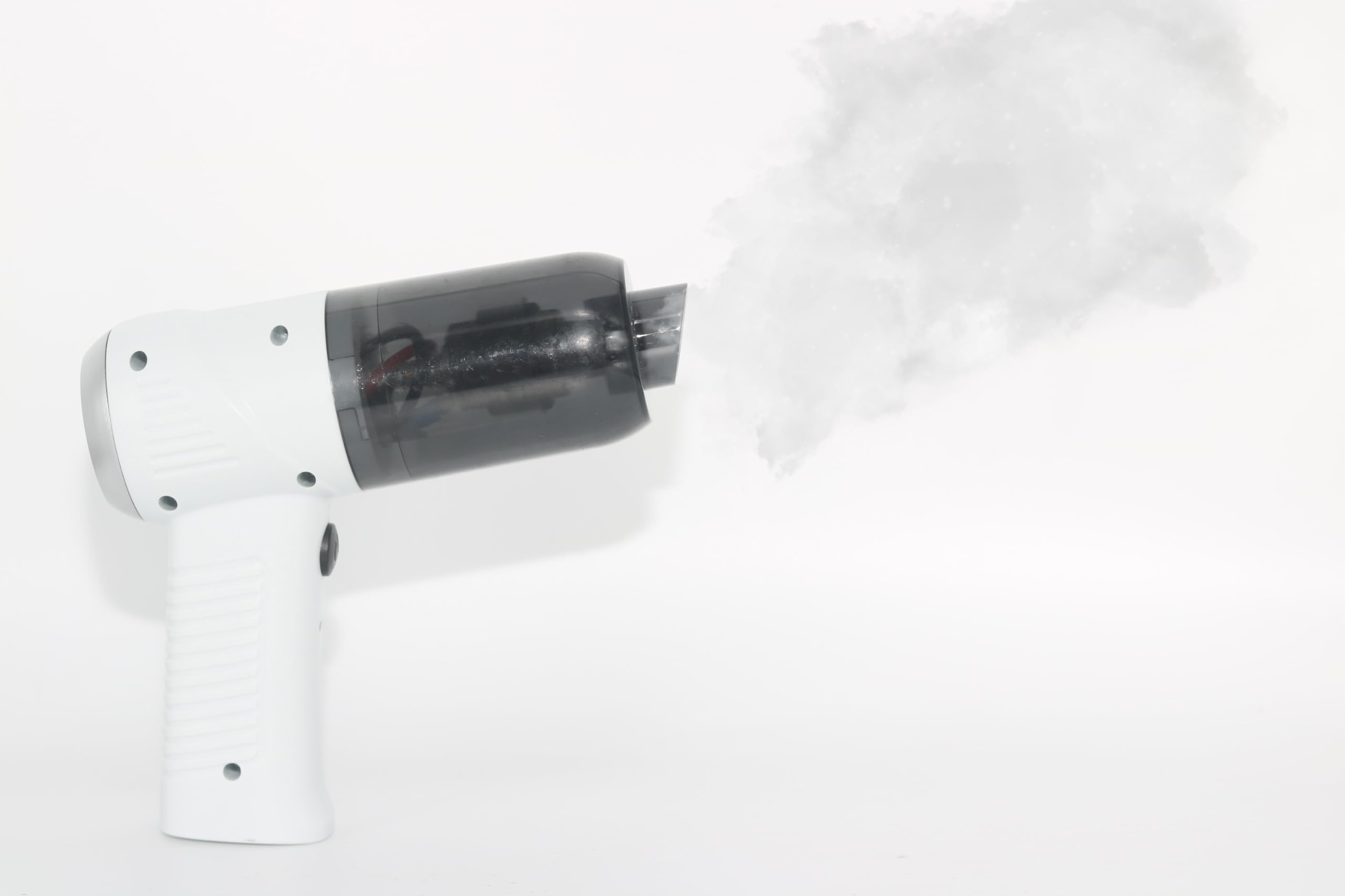 Máquina de humo portátil | Máquina de niebla para eventos de fiesta de DJ, Halloween, Navidad, decoración de pasteles (blanco)
