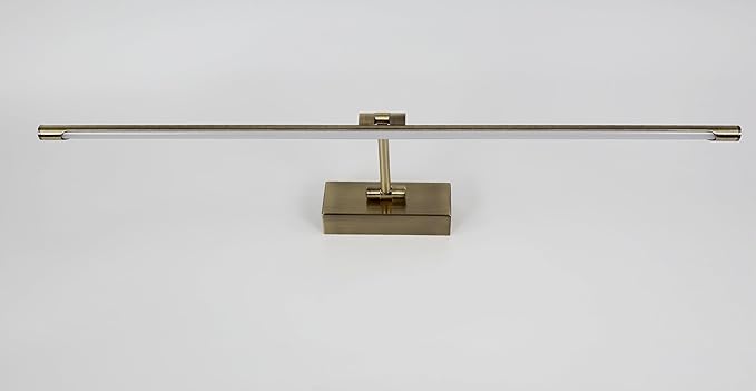 PAPUQ PAPUQ LED-wandlamp voor verlichting van foto's, canvas, spiegels, wandschilderijen, 12 W, traditioneel en elegant, warm licht, 3000 K, antiek brons, beweegbaar en draaibaar, 71 cm photo 3