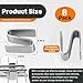 Yudylg 8 Pack Connecting S Hook for Wire Shelf System,Wire Shelf S Hooks - Heavy Duty 304 Stainless Steel - for Warehouses Shopping Malls Garden Places
