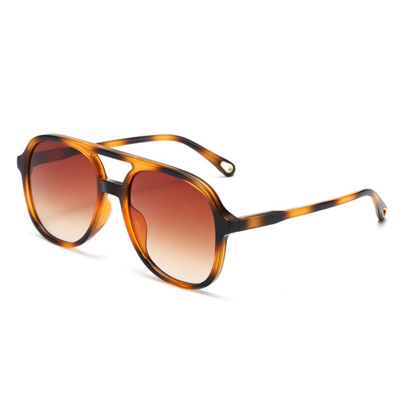 ASYHV Retro Rund Sport-Sonnenbrille Damen Herren Doppelsteg Design Perfekt für Outdoor & Mode UV Schutz