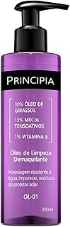 PRINCIPIA, Óleo de Limpeza Demaquilante Facial 30% Óleo de Girassol + 1% Vitamina E OL-01 200 ml - Produto 8 mais recomendado com 4.4 estrelas