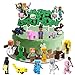 Produktbild Kuchen Deko Kindergeburtstag Junge,17-teiliges Pixel Figuren Set zum Selbstbauen, Nicht Essbare Cake Topper für Videospiel Mottoparty