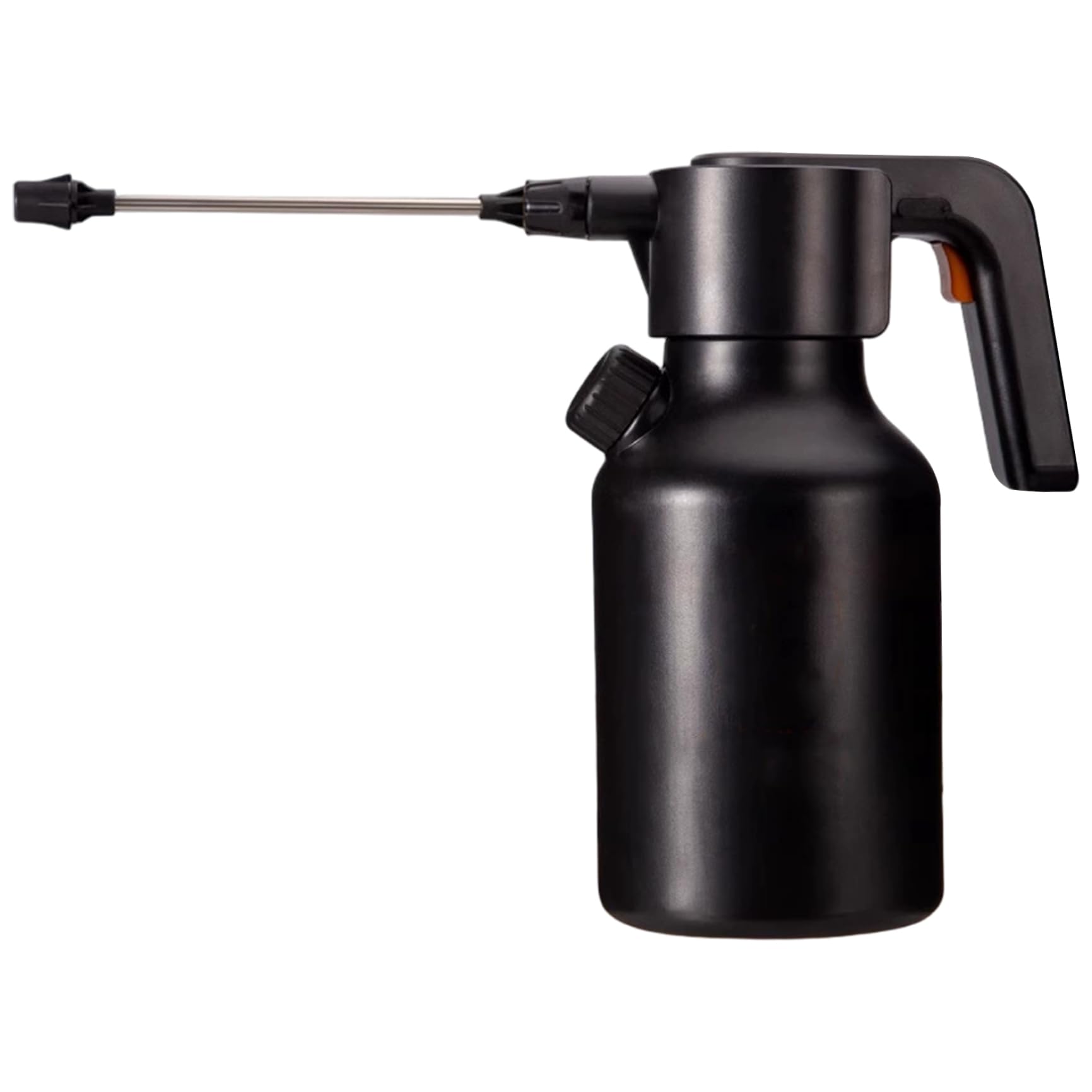 Pulvérisateur électrique de jardin noir avec batterie rechargeable et buse réglable