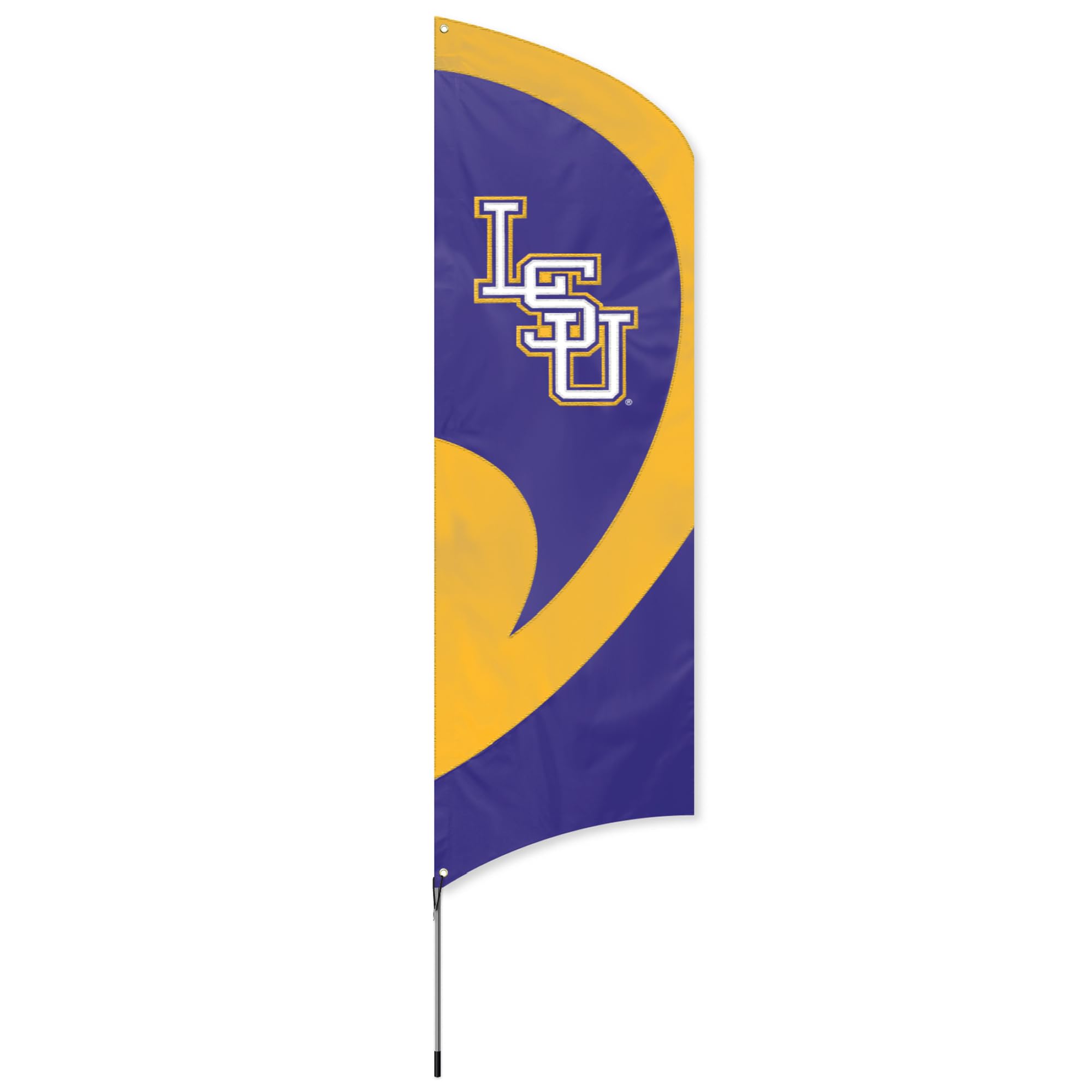 Party Animal NCAA Tall Outdoor Flag, LSU Tigers