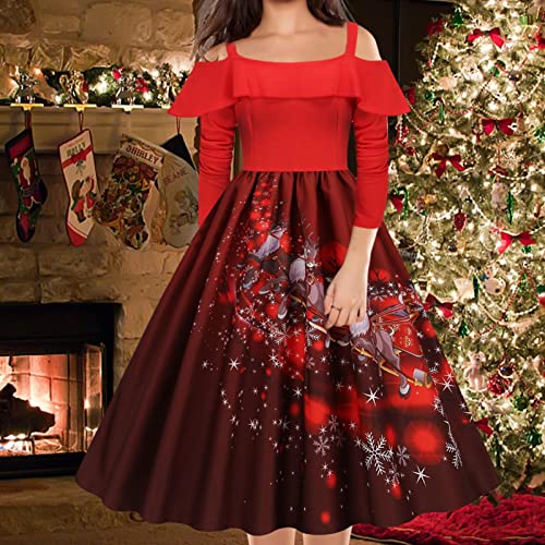 Robe festive à manches longues idéale pour dîner de Noël - 3