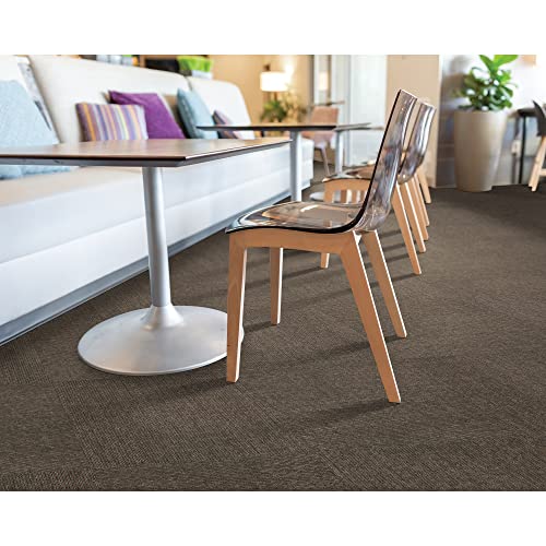 Image of Mohawk Advance 24 inch x 24 inch Berber (Loop pile), 0.09 inch Pile Height, Carpet Tile, PET Fiber, Urgent Report Color, (24 Tiles), (96 sqft /carton)