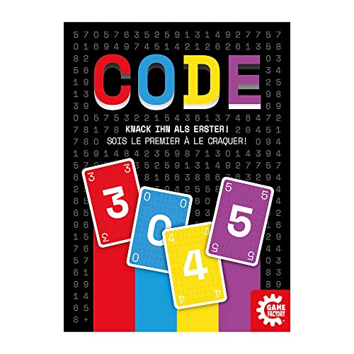 Game Factory 646301, Code, Kartenspiel für Erwachsene und Kinder ab 8 Jahren, 2-8 Spieler