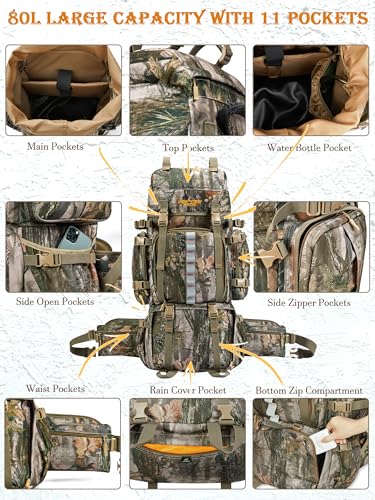 NEW VIEW 80L Hunting Backpack