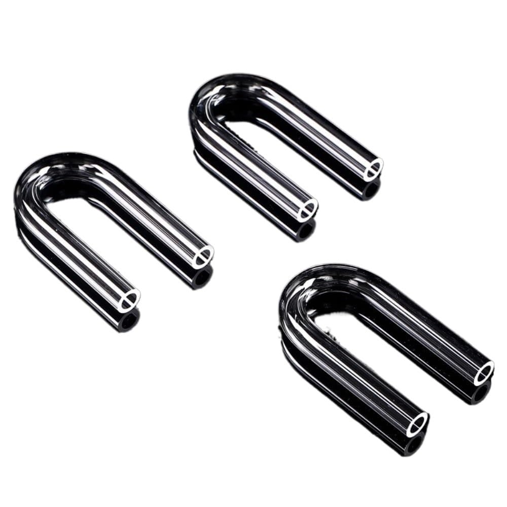 Acrylic Rigid Round Tube, Acrylic U Tube, 5 Pcs, Transparent, OD 20-32mm, L 108-170mm for Aquarium(32mm)