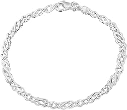 Tuscany Silver Women's Sterling Silver Celtic Bracelet of 18cm/7"