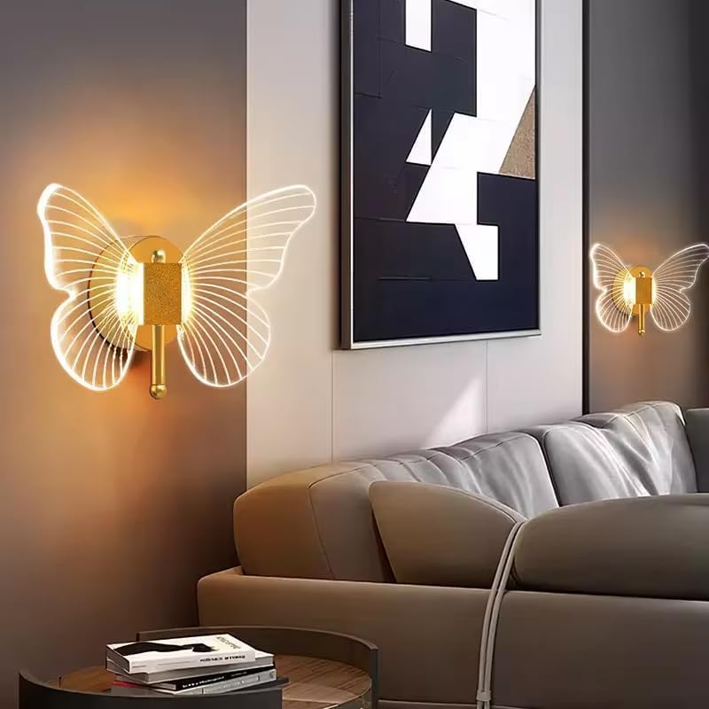 Image of Modern 3 Different Color Mode Changing Energy Saving Led Wall Lamp for Bedroom, Living Room, Restaurants, Dining, Coffee Shop, Office and Home