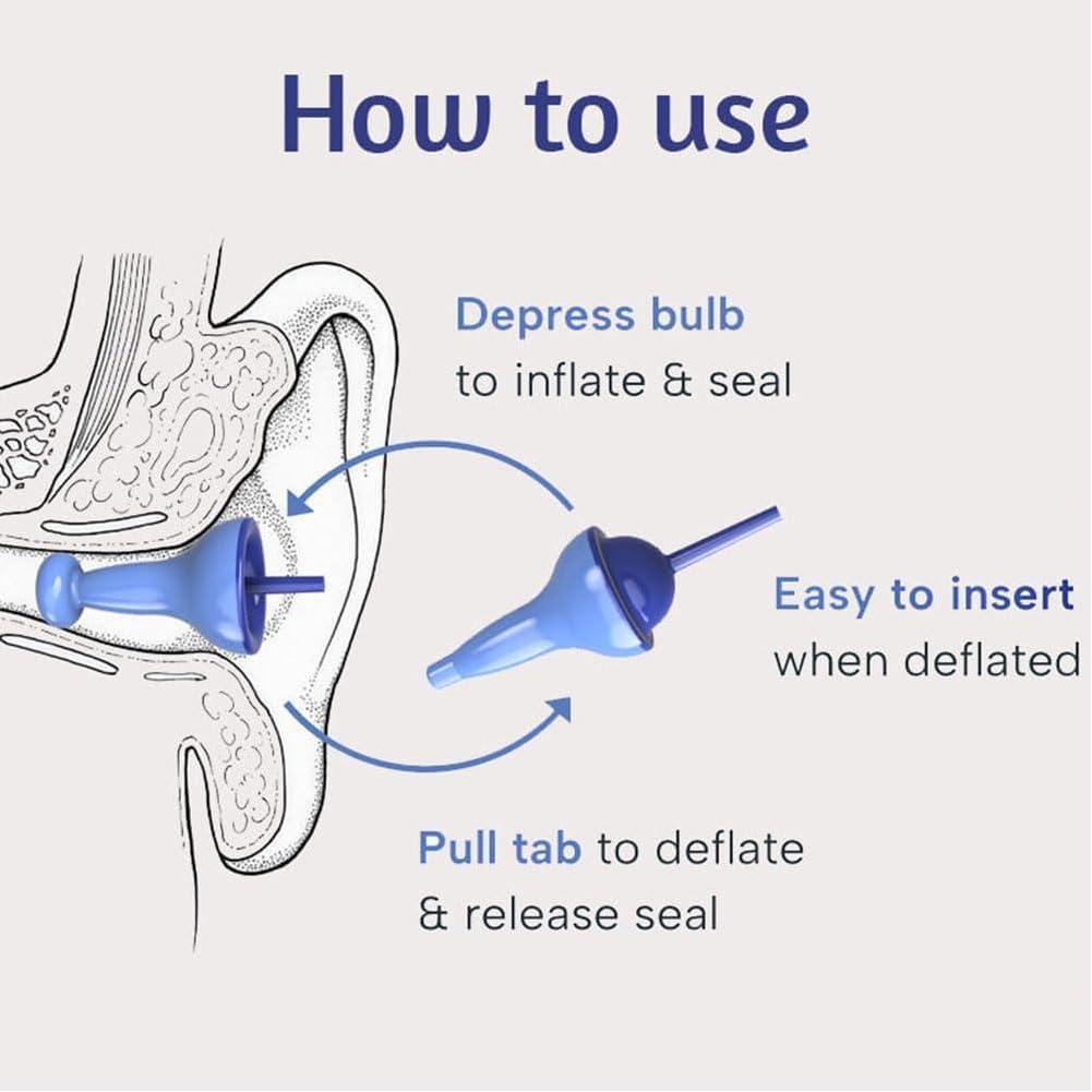 Inflatable Ear Plugs | Innovative Inflatable Earplugs Ultra-comfy Reusable Noise-reducing Earplug Noise Cancelling Silicone Ear Plug Self-Adaptive Liquid Earplugs For Sleep Travel Snoring Airplanes - Image 3