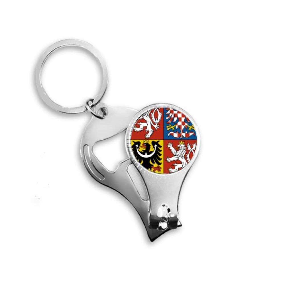Porte-clés avec emblème national tchèque idée cadeau souvenir original