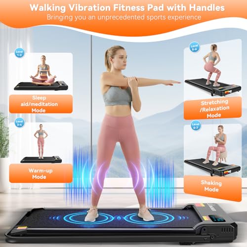 Image of ANCHEER Walking Pad Treadmill with Incline - Under Desk Treadmill, 3.5HP Portable Foldable Treadmills for Home Small Spaces, Office, Compact Running Machine with LED Display